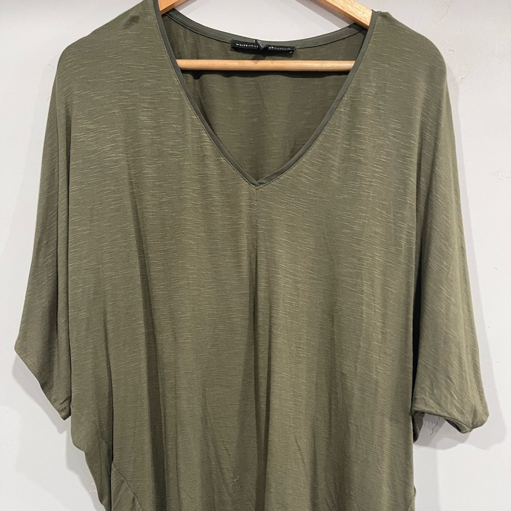 NWOT WHBM Olive Top Size Large